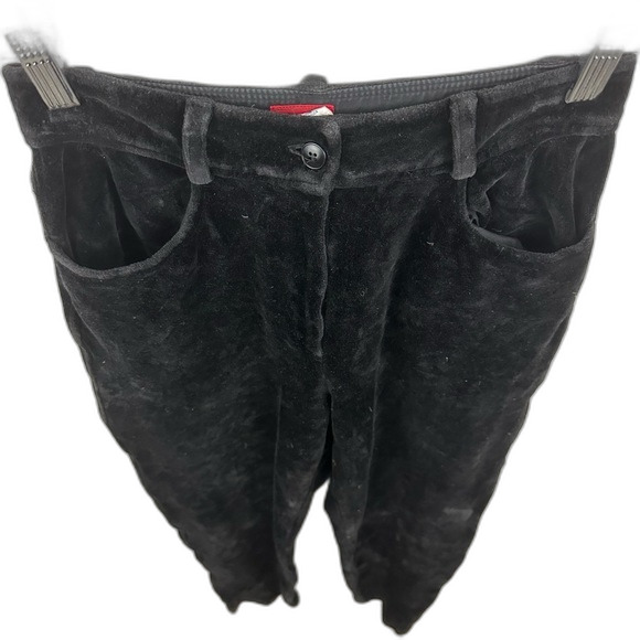 Kenzie Black Velvet Pants Size European 38/US 6 - Picture 3 of 13